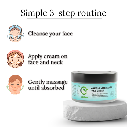 Ceebus Restore Barrier Cream with Lactobacillus Ferment, Niacinamide & Vitamin C | For Dry & Sensitive Skin | All Skin Types | 50g