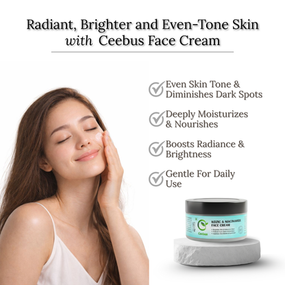 Ceebus Restore Barrier Cream with Lactobacillus Ferment, Niacinamide & Vitamin C | For Dry & Sensitive Skin | All Skin Types | 50g