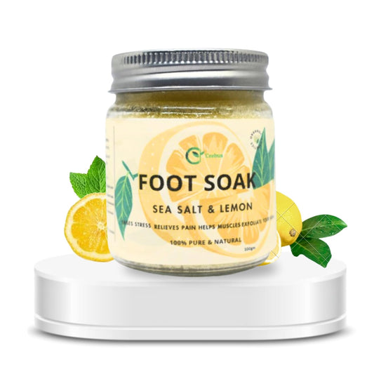 Foot Soak with Lemon Infused (Sea salt) For Relaxation | PAIN RELIEF | DETOX SPA | Improve Sleep