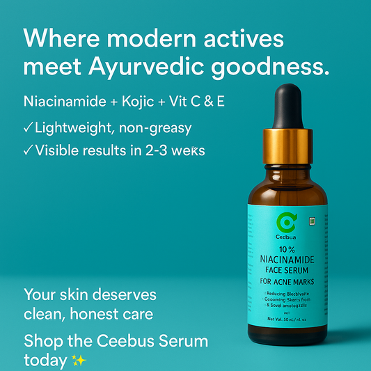 Ceebus 10% Niacinamide Serum 30ml | For Glowing Skin, Pore Tightening & Oil Control | Lightweight Daily Brightening Formula
